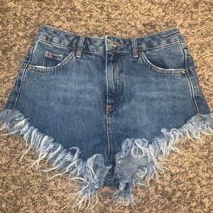 Top shop cutoff jean shorts